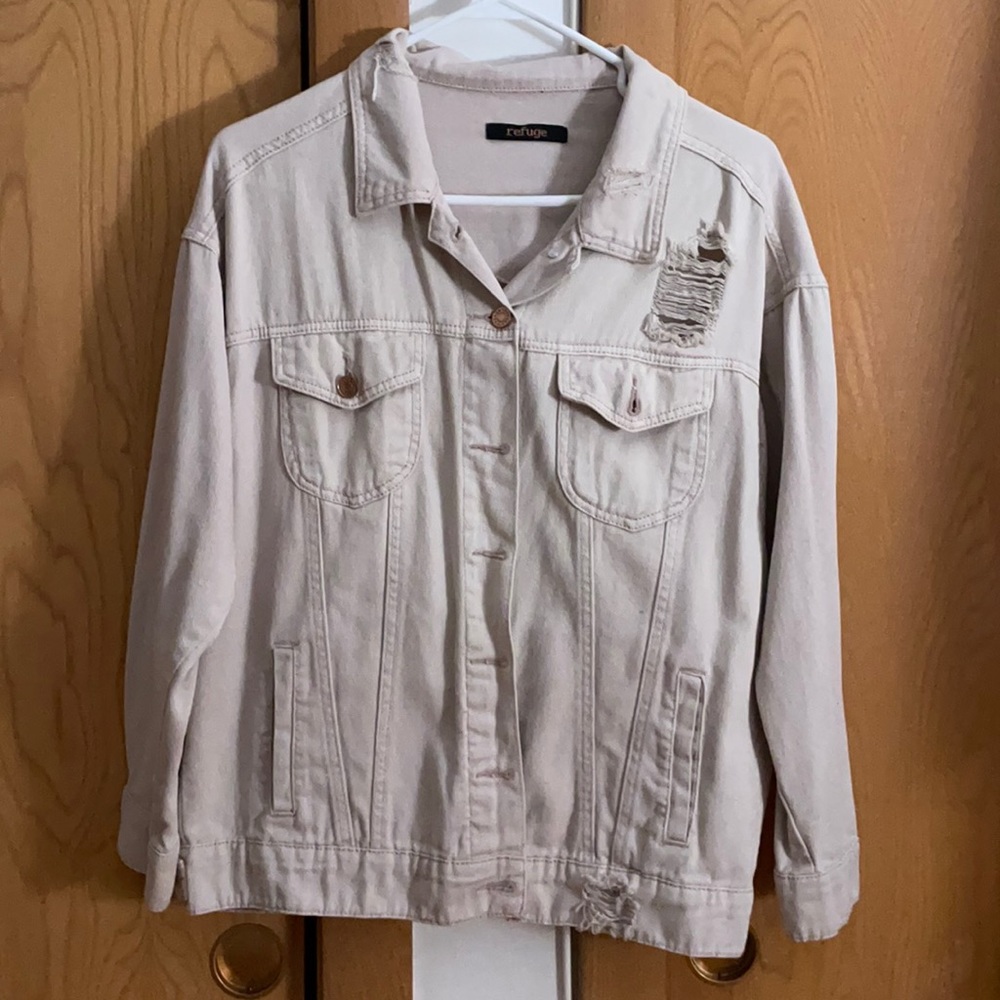 Light pink jean jacket